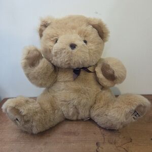 My Teddy Vintage Collectible Large Plush Tan Teddy Bear 1989 16 inches